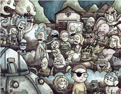 Rick And Morty (400x400), Png Download