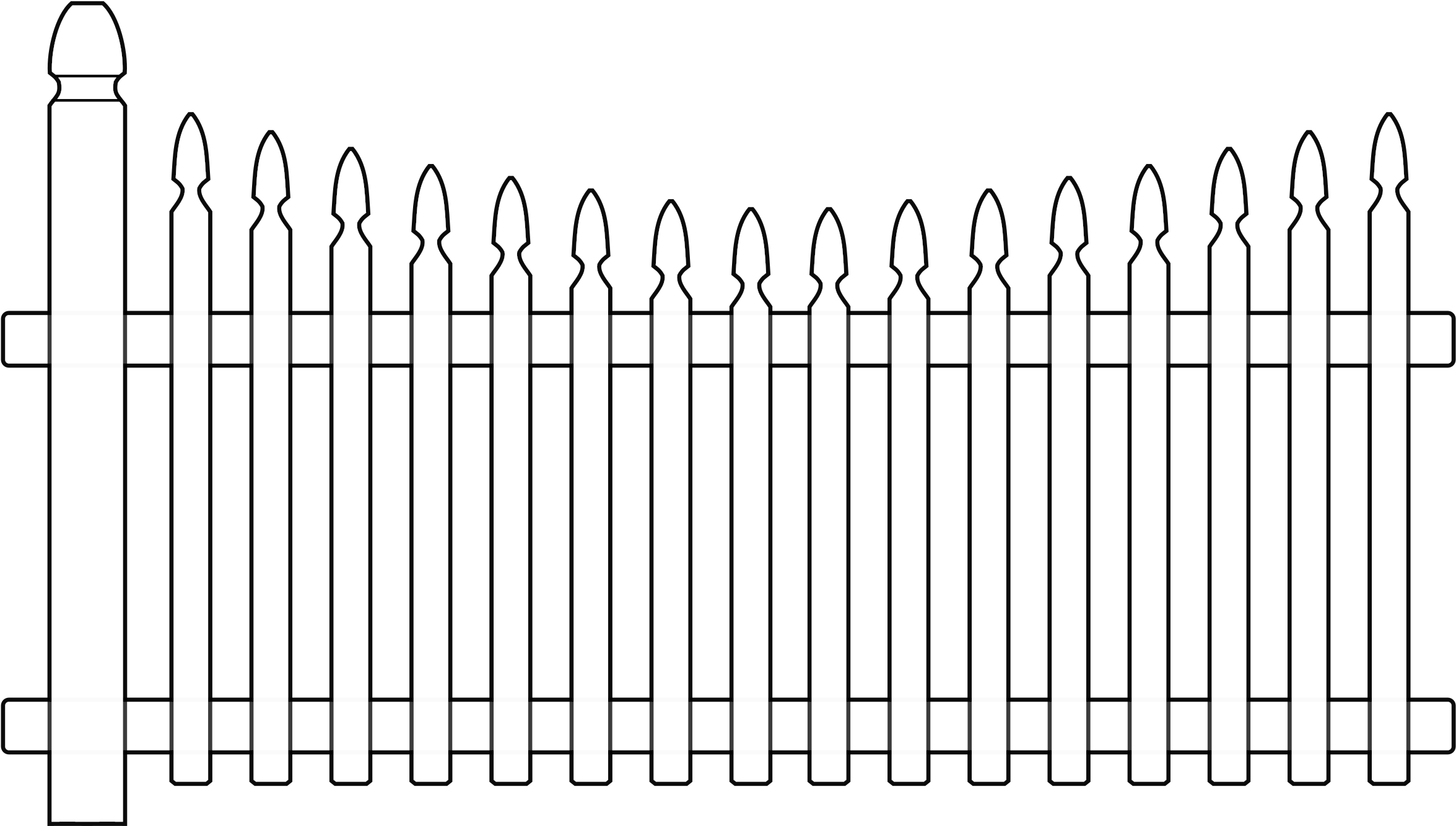 Picket Fence Borders And Frames Chainlink Fencing White Picket Fence