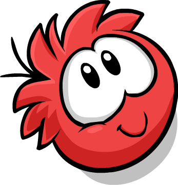 Red Puffle Cute - Cute Club Penguin Puffle (347x361), Png Download