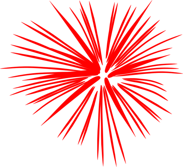 Picture Library Th Fireworks - Fireworks Clip Art (600x547), Png Download