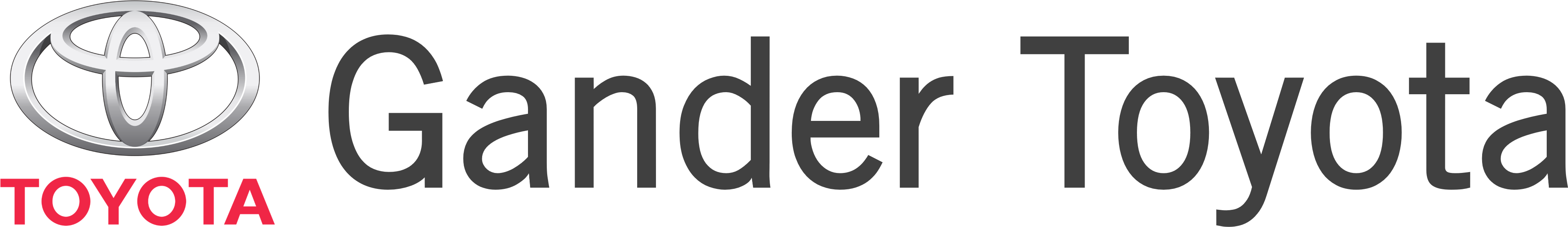 Gt Logo Horiz Grey Png - Toyota 0449535141 Genuine Shoes (4151x1047), Png Download