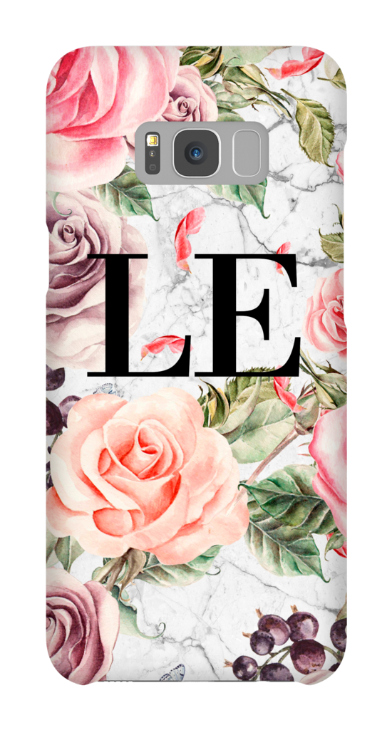 Personalised Watercolor Floral Initials Samsung Galaxy - Gypsi's Rhinestone Hair Comb (1024x1024), Png Download