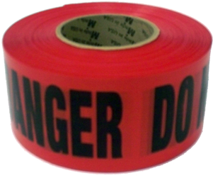 Danger- Do Not Enter Barricade Tape 3 In - Strap (400x400), Png Download