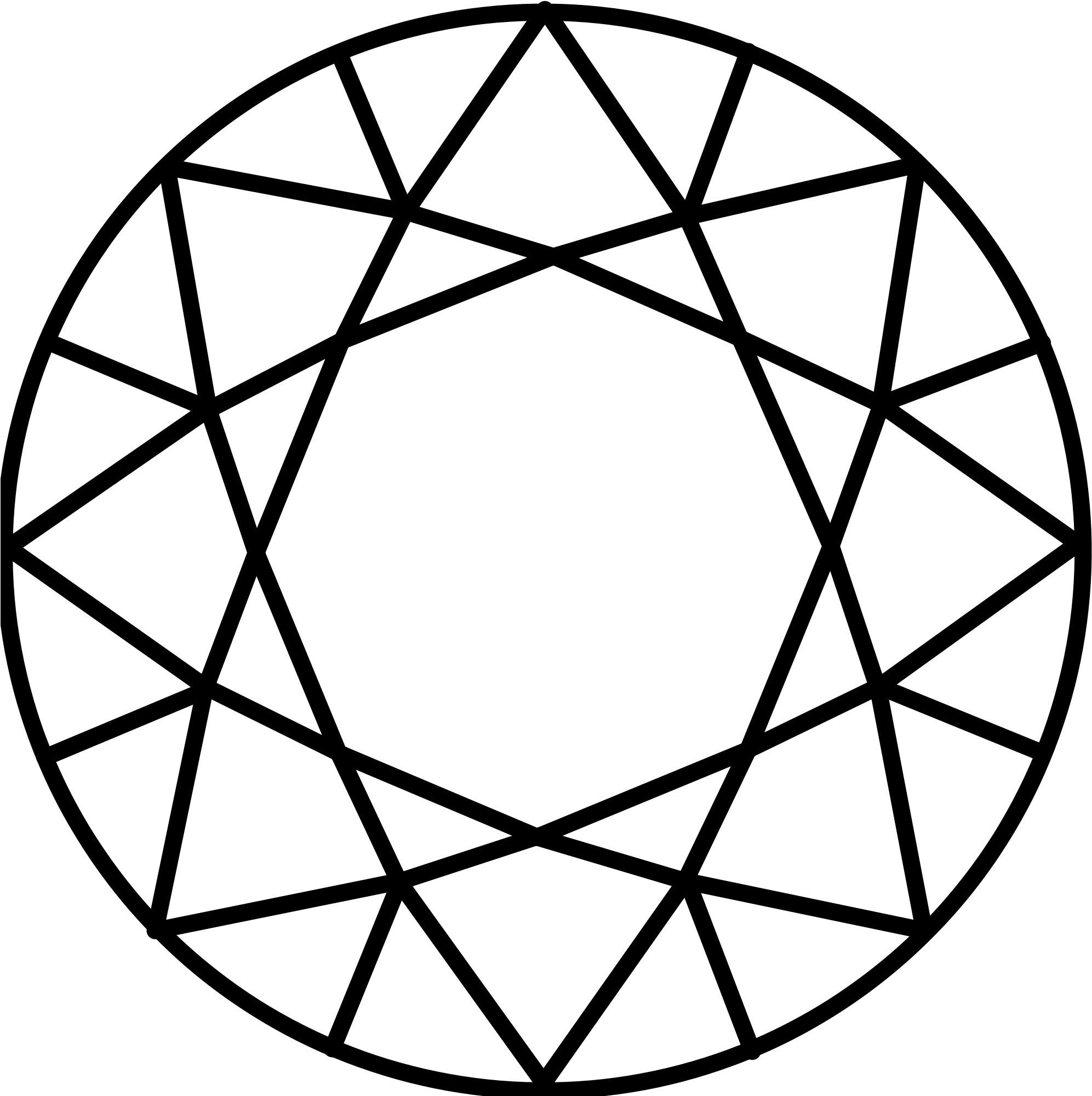 Collection Of Diamond Drawing View High - Diamond Clipart Top View (2000x2008), Png Download