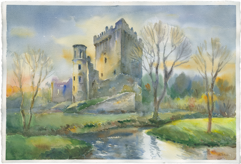 Autumn Original Watercolour - Watercolor Painting (800x800), Png Download