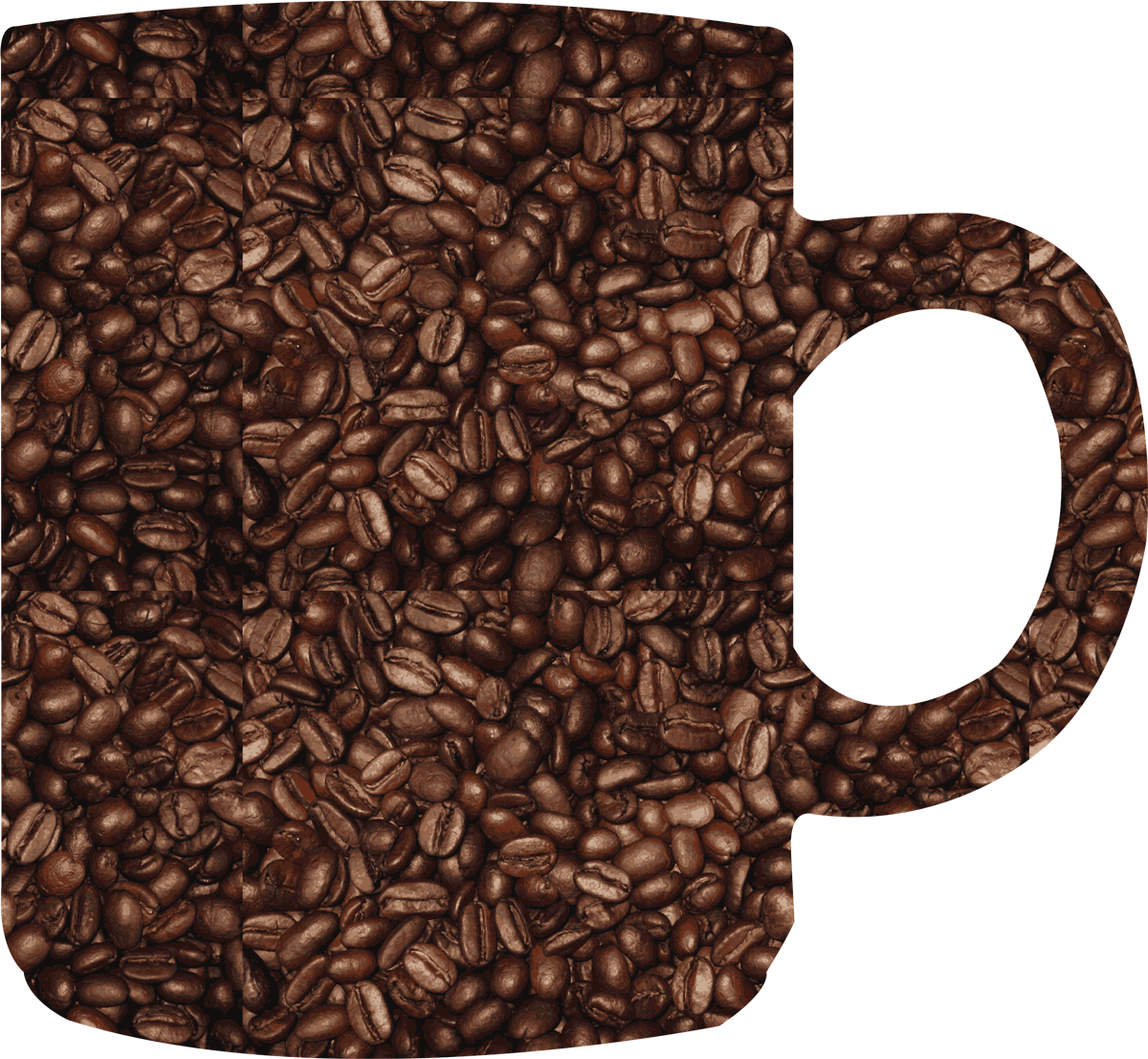 Coffee Bean Cup Png (1200x1106), Png Download