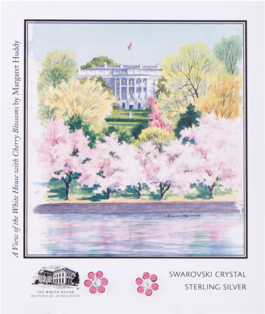 More Views - White House Historical Association Cherry Blossom Earrings (700x700), Png Download