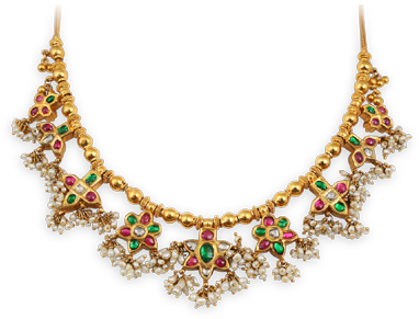 Classic Nine Pendant Antique Necklace - Necklace (400x400), Png Download