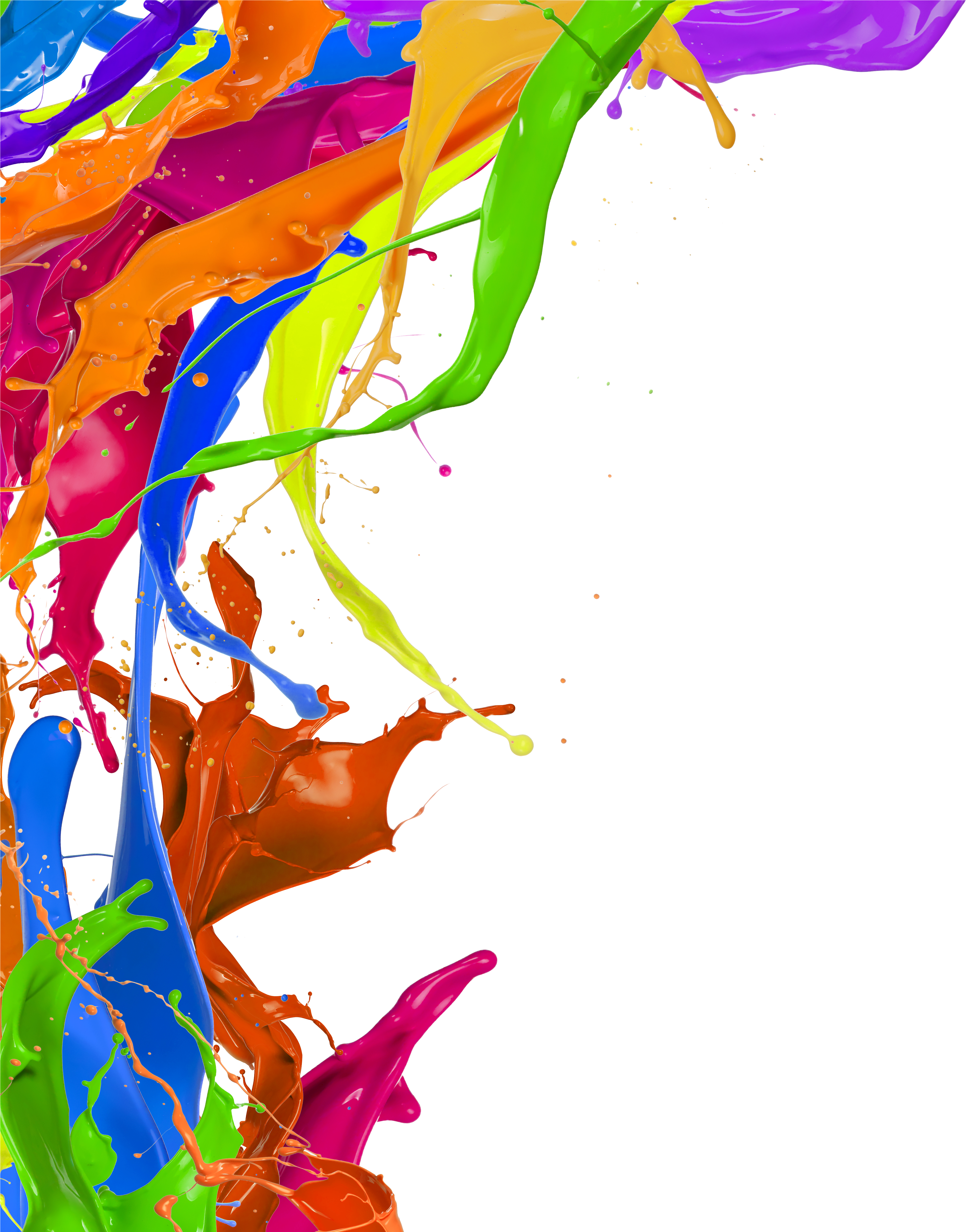 Best Splash Of Color Painting About Watercolor Painting - Color Pigments Png (5075x5107), Png Download