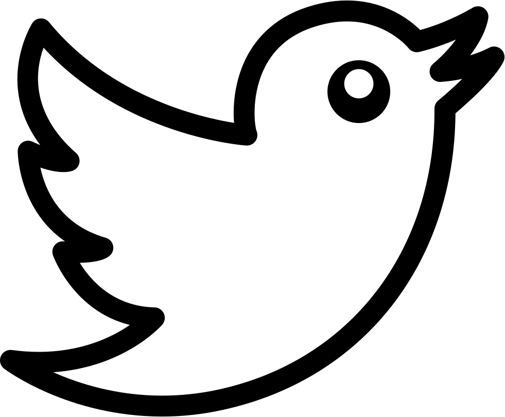 Twitter Bird Logo Outline - Twitter Icon (981x810), Png Download