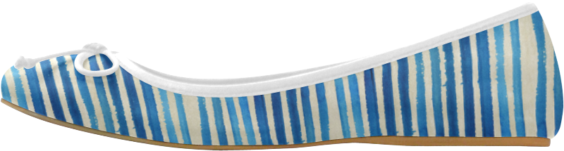 Watercolor Stripes Grunge Pattern - Ballet Flat (1000x1000), Png Download