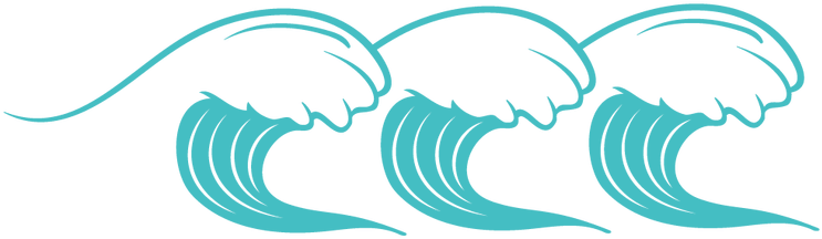Png Waves - Surfboard And Waves Png (820x401), Png Download