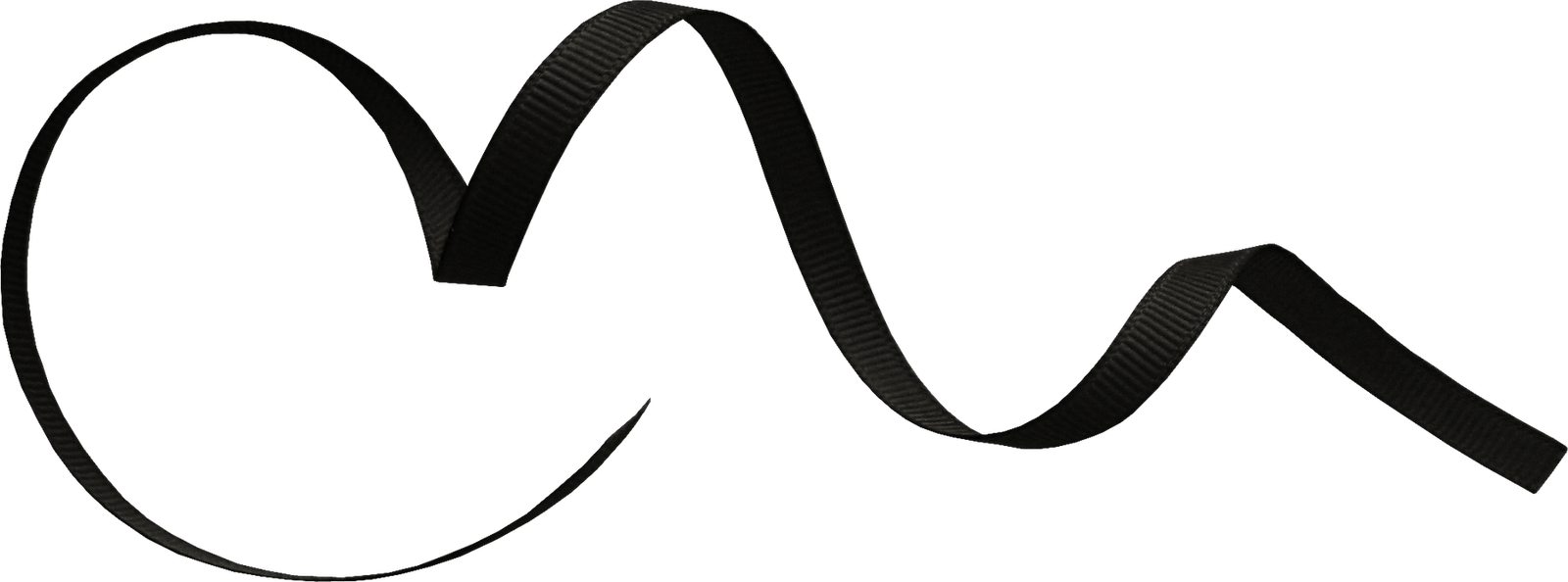 Curly Png Hd - Curly Ribbon Clip Art (1024x380), Png Download