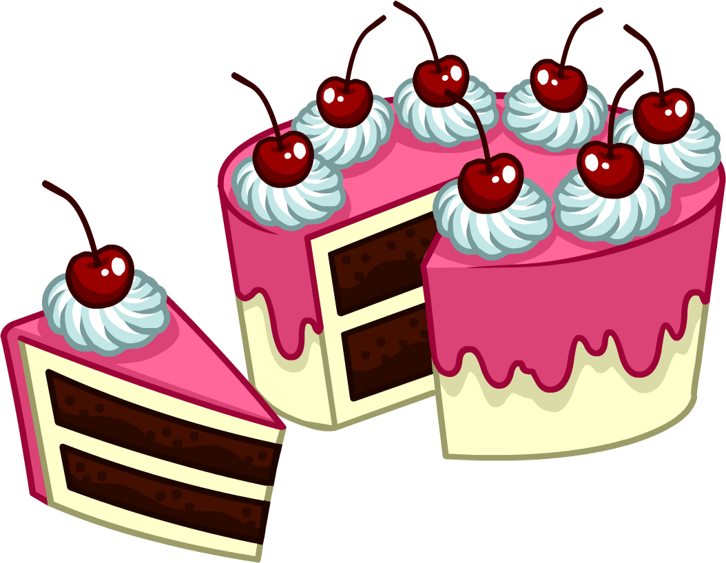 Puffle Care Catalog Icons Food 8 Peice Cake - Happy Birthday 1 May (1054x817), Png Download