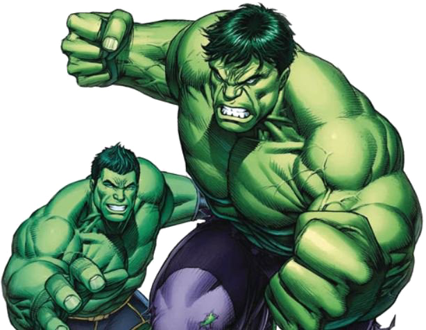 Generations Banner Hulk & Totally Awesome Hulk (613x505), Png Download