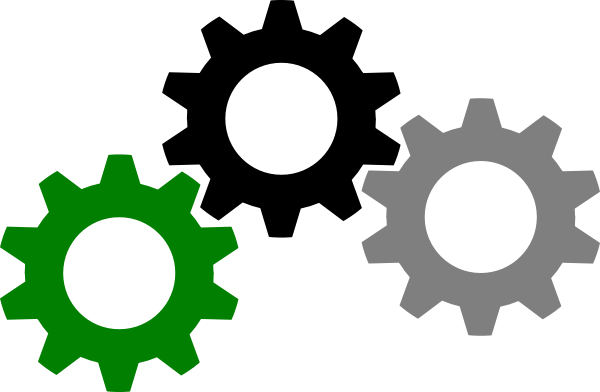 How To Set Use 3 Gears Clipart (600x392), Png Download