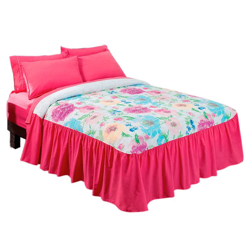 Flower Watercolor Bedspread Set Guarantee Florida New Collection 1 Piece Bedspread Twin Full Size Png Download Seekpng