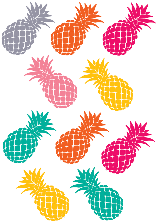 Tcr2156 Tropical Punch Pineapples Accents Image - Tropical Punch Sticker Pack (900x900), Png Download
