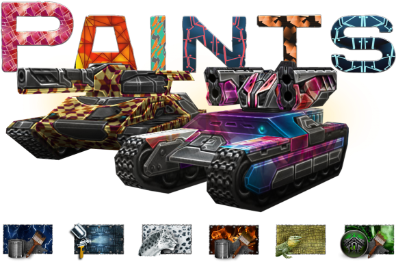 Paints Page Banner - Tanki Online Retina Paint (800x450), Png Download