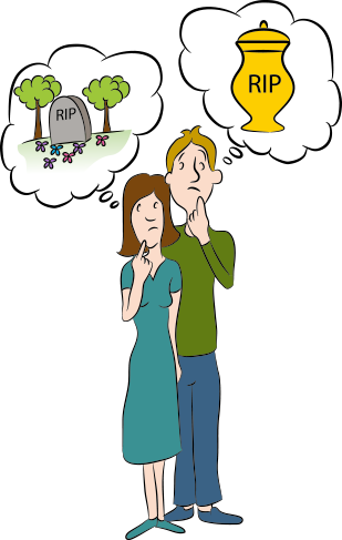 Considering Choosing Cremation Or Burial - Burial (309x487), Png Download