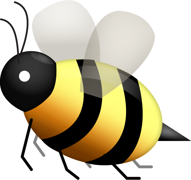 Download Ai File - Bee Emoji (640x605), Png Download