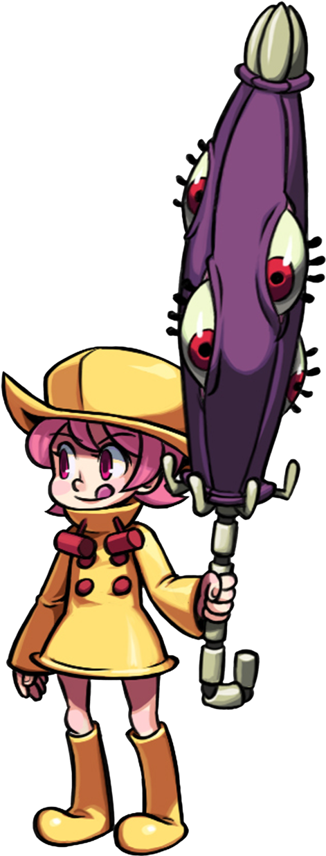 Umbrella - Skullgirls Umbrella (588x1403), Png Download