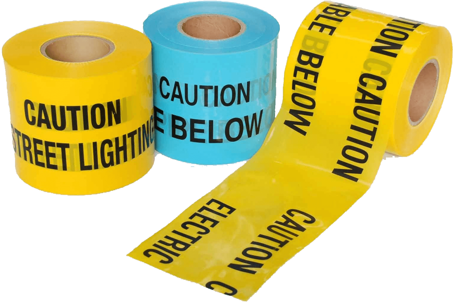 Underground Caution Tape Electrical Cable Below - Linear Low-density Polyethylene (1936x1296), Png Download