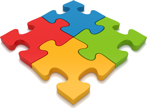 4 Puzzle Pieces - Puzzle Pieces Png (478x351), Png Download
