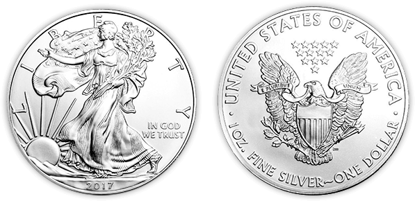Silver Dollar Png Banner Transparent Library - American Silver Eagle (600x300), Png Download