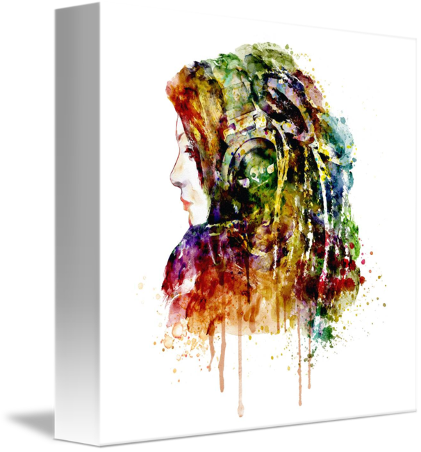 "the Girl Is A Dj" By Marian - Eiffel Tower (606x650), Png Download