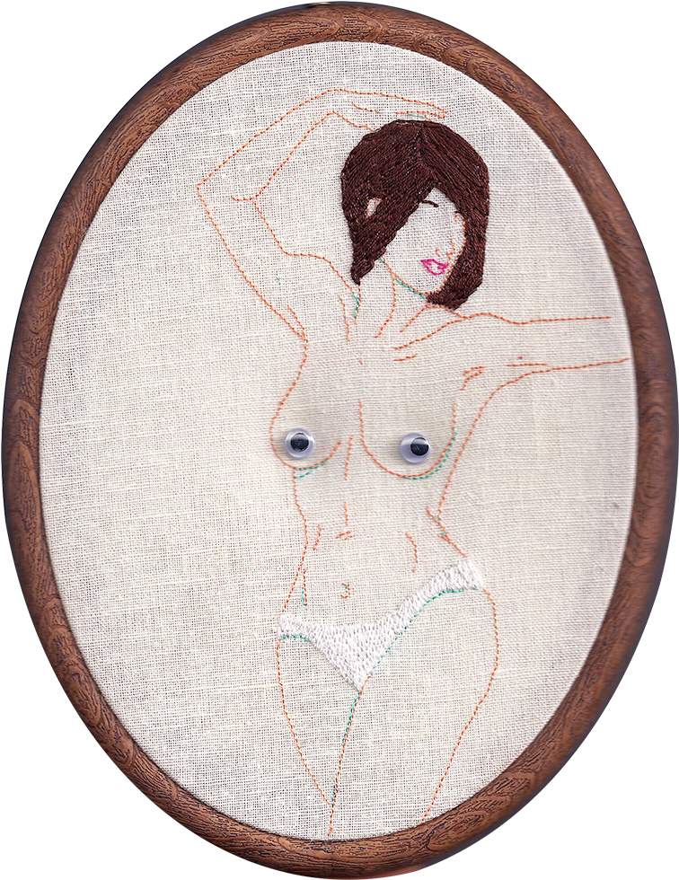 Embroidery, Googly Eyes - Bunnycutlet Gallery (800x1019), Png Download