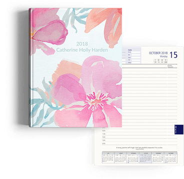 Picture Of Watercolor Flowers Diary A5 - Watercolor Painting (500x500), Png Download