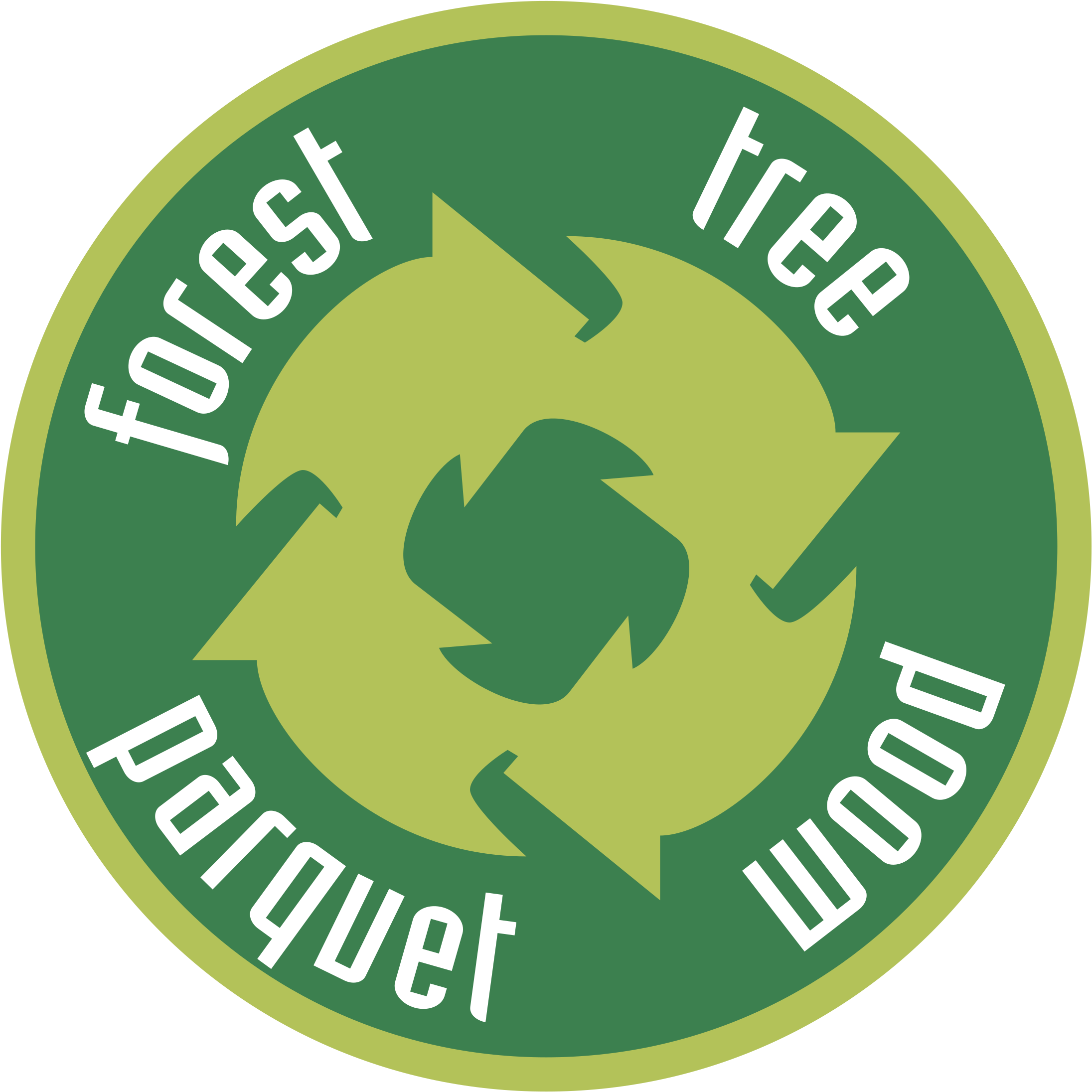 Forest Tree Parquet Wood Logo Png Transparent - Wood (2400x2400), Png Download