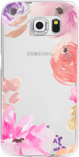 Cute Painted Flowers / Watercolor Flowers Iphone Fresca - Smartphone (300x547), Png Download