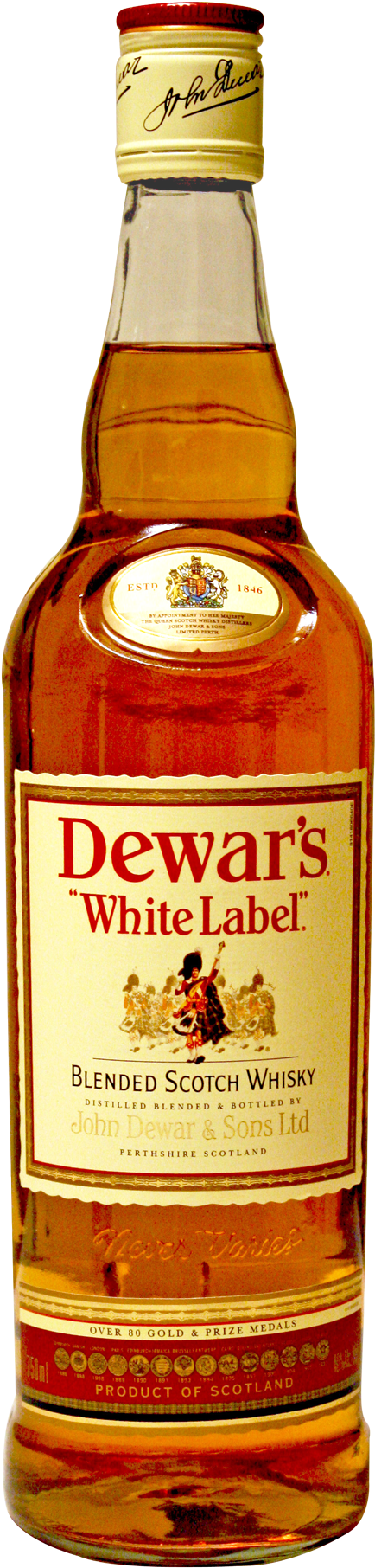 Dewar's Scotch White Label Liter (900x1990), Png Download