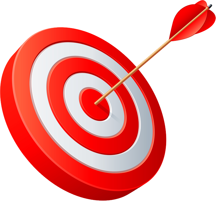 Download - Target With Arrow (745x704), Png Download