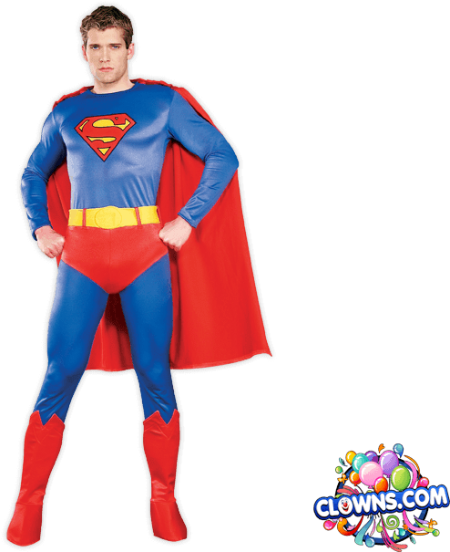 Superman Character Rental, Ny - Superman Halloween Costume (727x646), Png Download