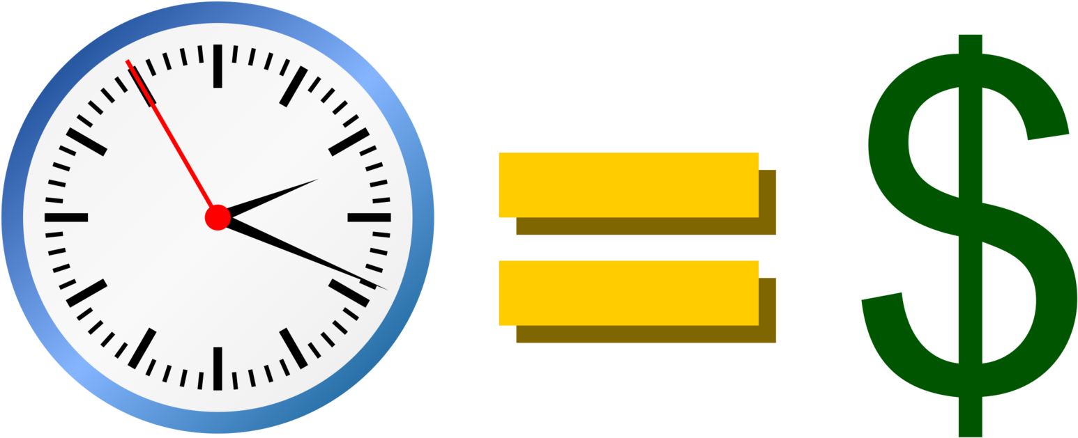 320 × 144 Pixels - Time Is Money Clipart (1024x461), Png Download