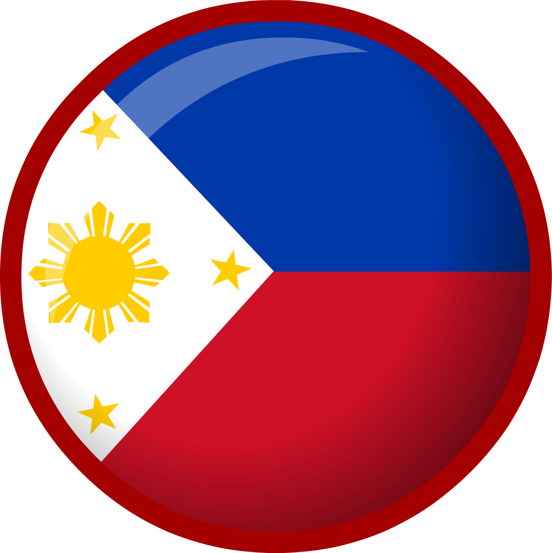 Philippines Flag Circle Png (1108x1110), Png Download