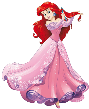 Sticker Les Princess Disney Ariel - Ravensburger Disney Princess 3 X 49 Piece Puzzle (351x430), Png Download