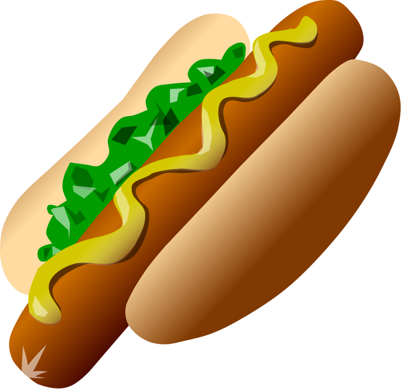 Clip Art With Transparent Background Many Interesting - Hot Dog Clip Art No Background (800x776), Png Download