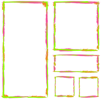 Vivid Watercolor Border Frame Set, Watercolor, Border, - Watercolor Painting (360x360), Png Download