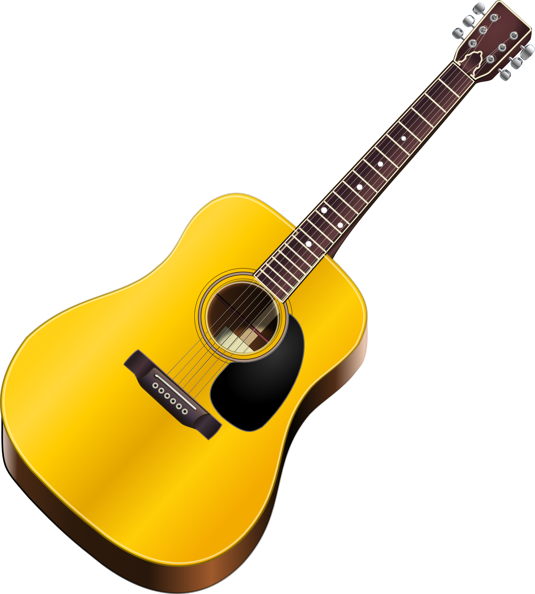 Clip Art At Clker Com Vector Online - Guitar Clipart (540x600), Png Download