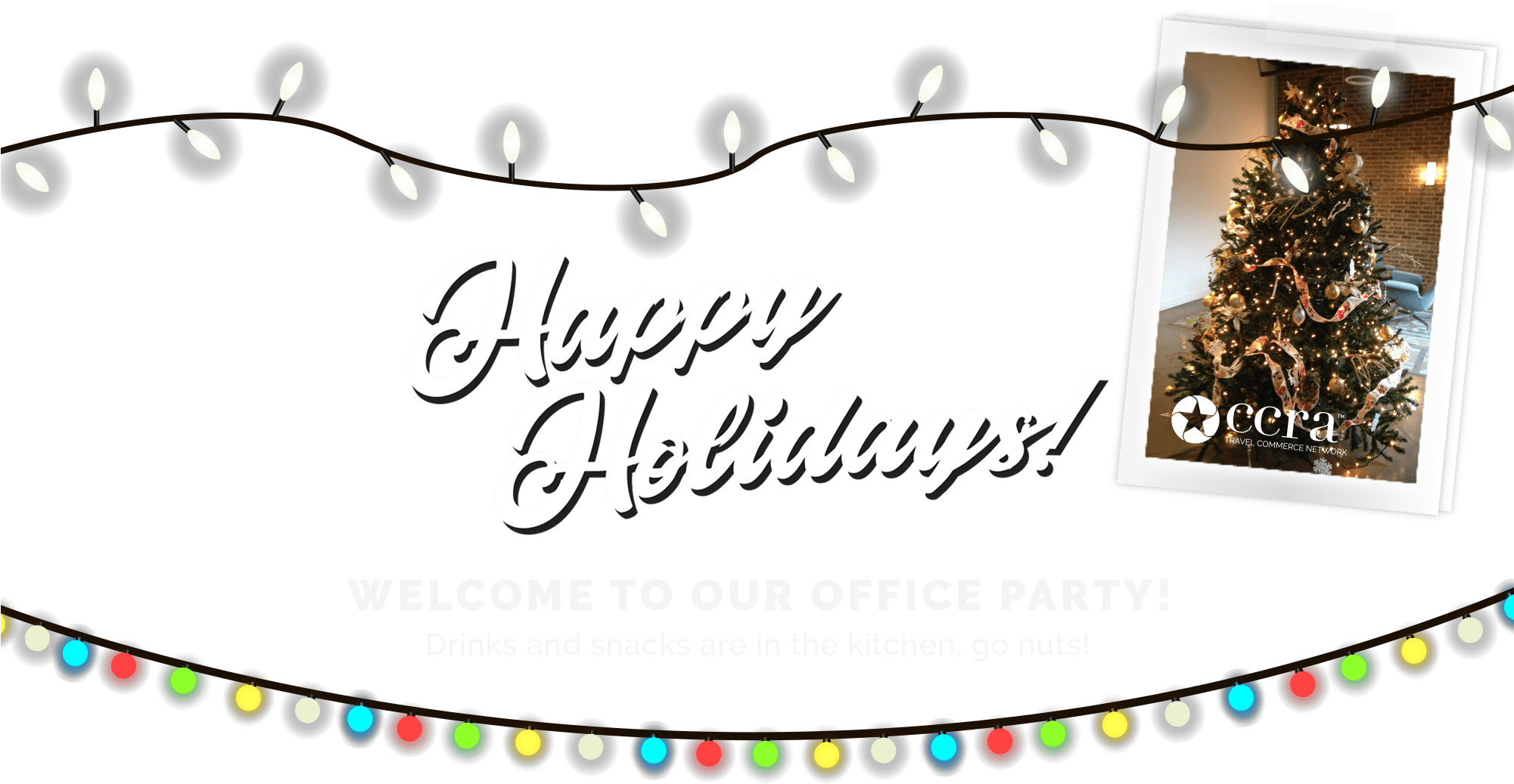 Happy Holidays Ccra - Holiday (2000x1156), Png Download