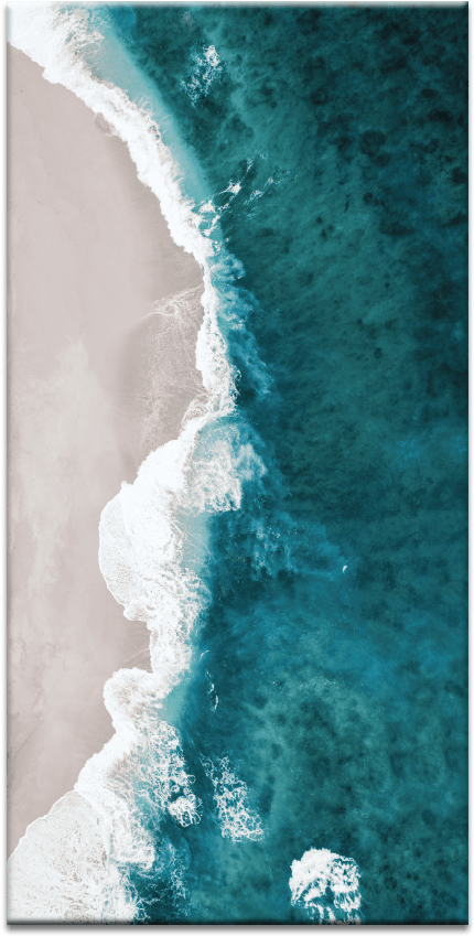 Curved Wave - Maldives (900x900), Png Download