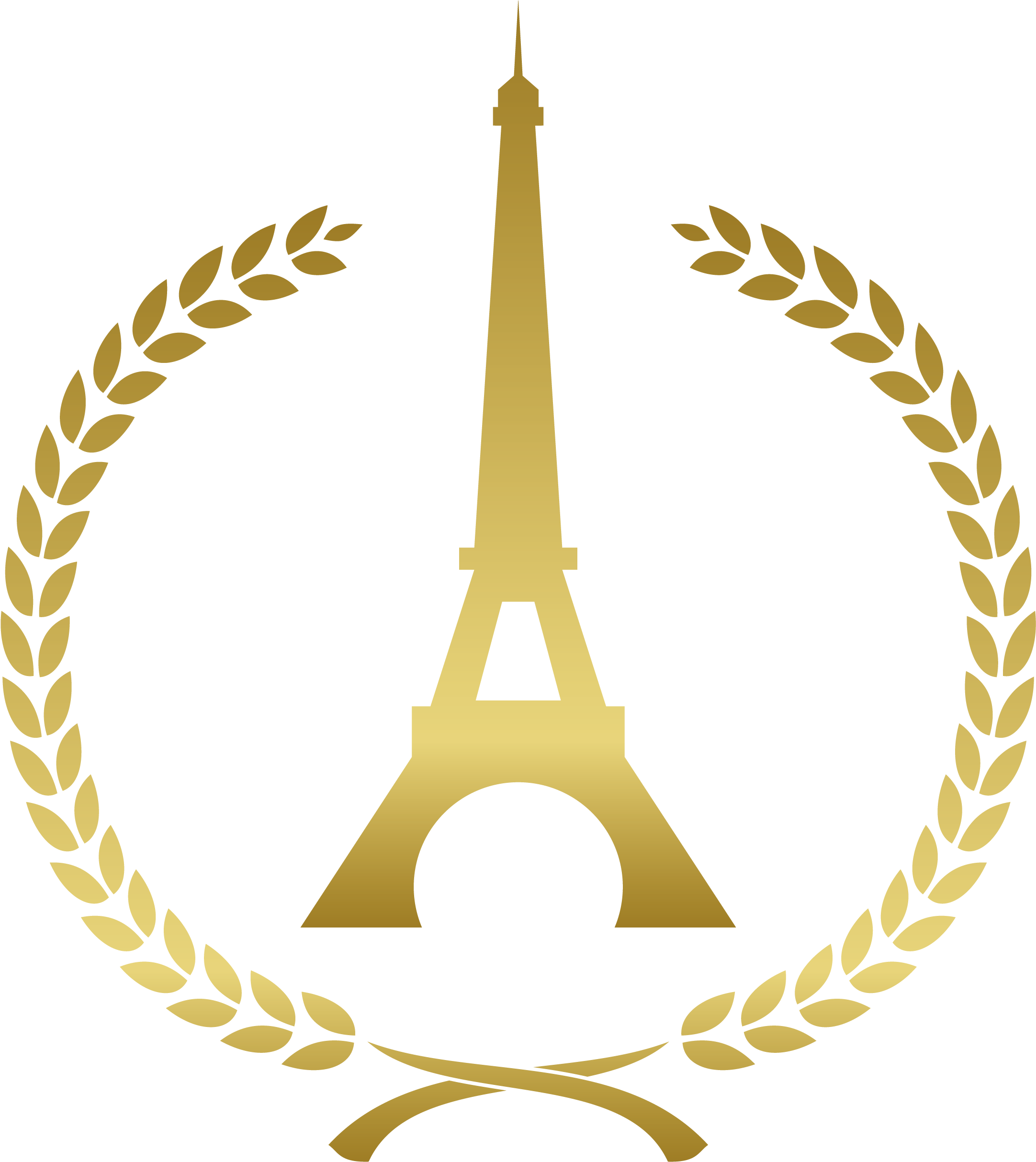 Eiffel Tower Png Pic - Gold Eiffel Tower Png (2177x2496), Png Download