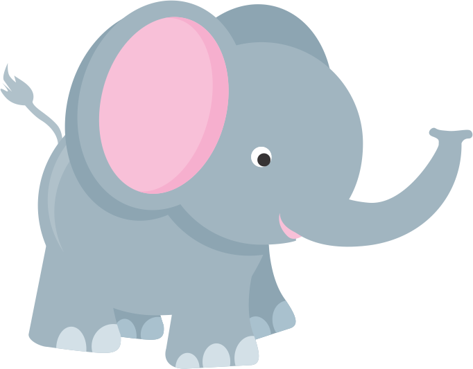 Clipart Elephant Watercolor - Elefante Bebe Caricatura Png (682x533), Png Download