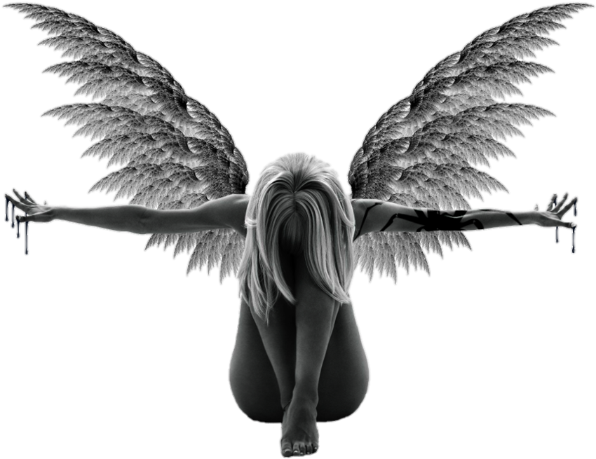 By Darknessdeath On Deviantart Vector Freeuse Download - Angel (987x809), Png Download