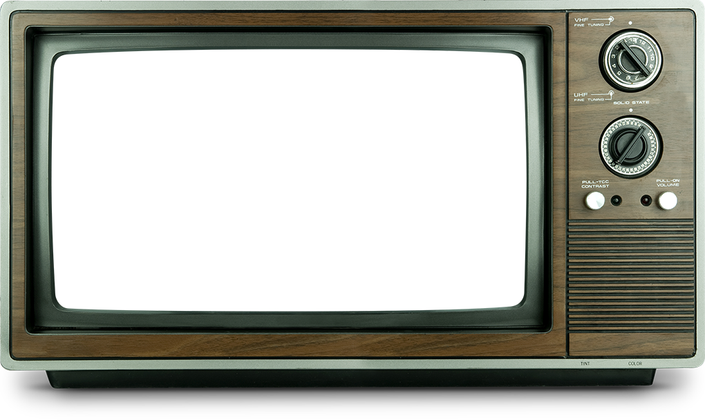 Old Tv Frame Png (1020x608), Png Download