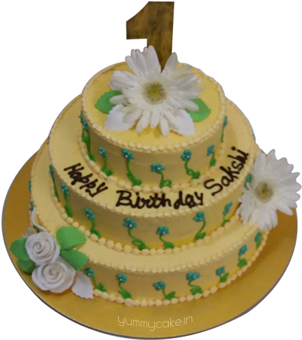 First Birthday Cake Png Transparent Image - Cake Delivery In (500x500), Png Download